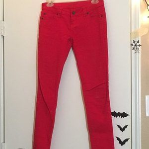dELIA*s Red Skinny Jeans